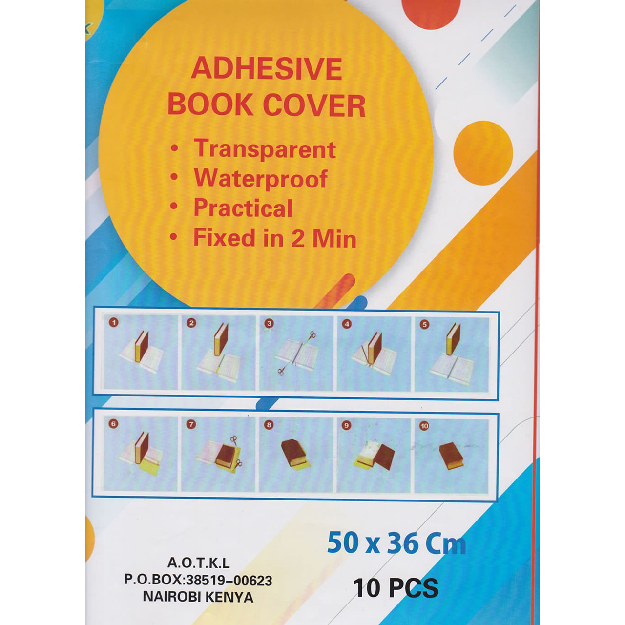 Adhesive Book Cover A5 10s