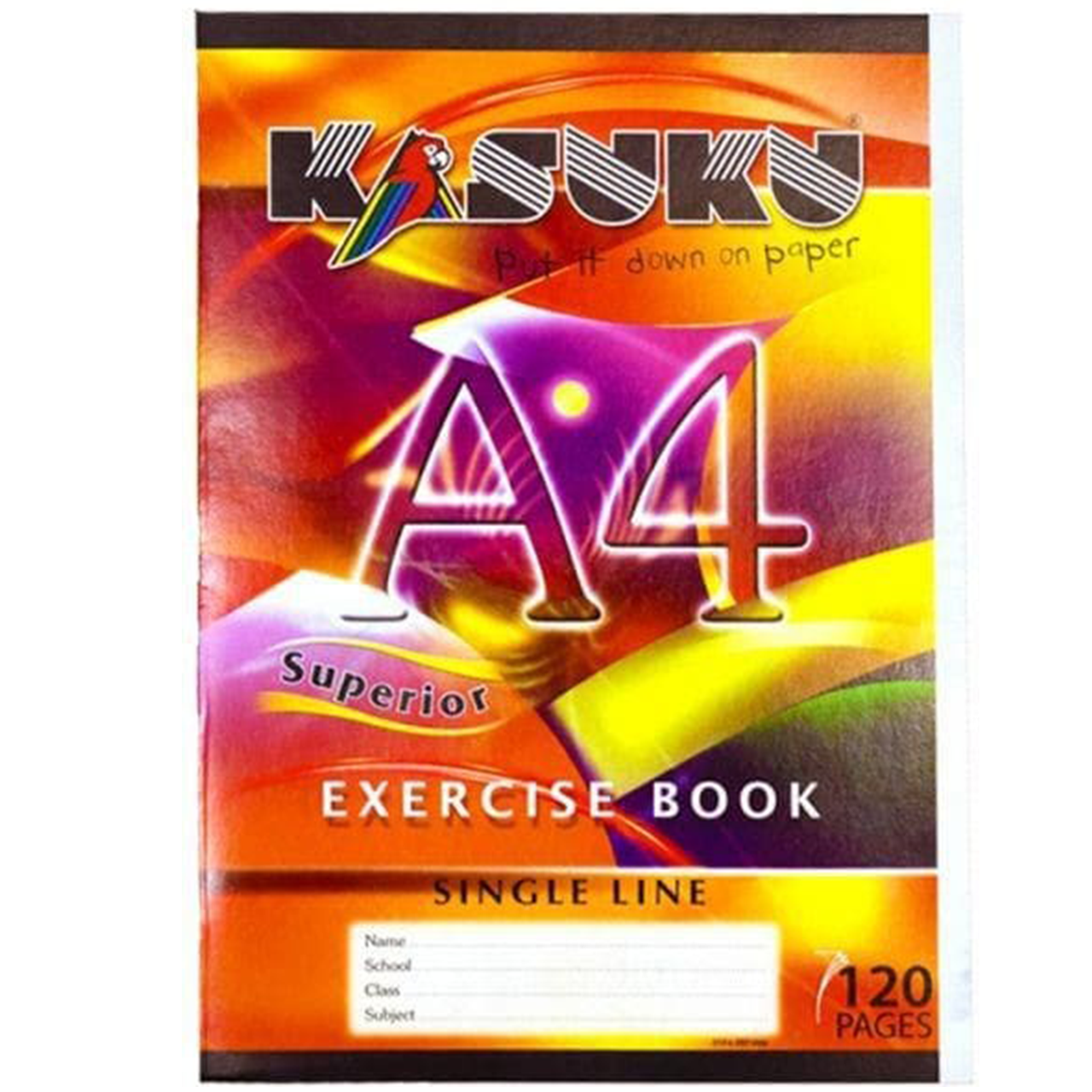 Exe Bks SUP 120 Pgs A4 SL CB (Kasuku)