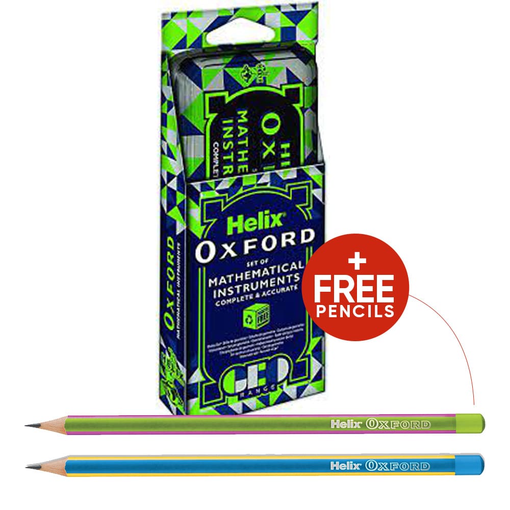Helix Oxford Geo Maths Set Green 199801