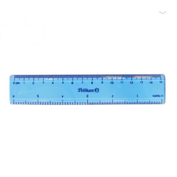 Pkn Plastic Ruler 15cm 590001 (Blue)