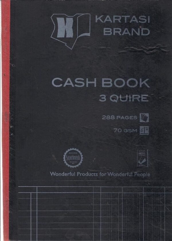 Cash Book A4 3 Quire Ref213