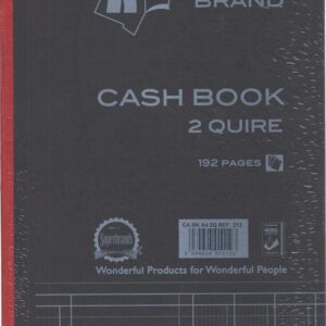 Cash Book A4 2 Quire Ref212