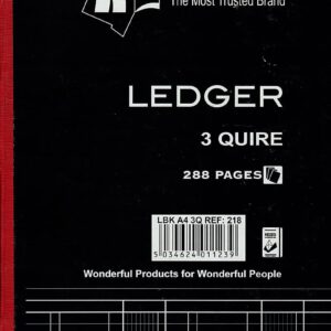 Ledger Book A4 3 Quire Ref218