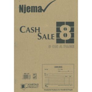 Cash Sale Book with 8 Up 25s Njema Ref327