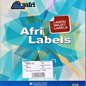 Afri Laser Labels K008-25