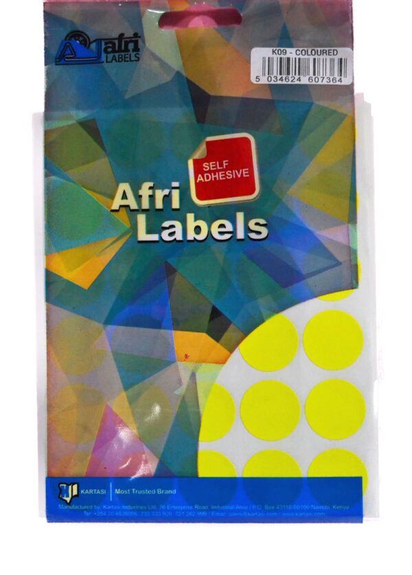 Afri Label coloured – Flourescent K09 Yellow