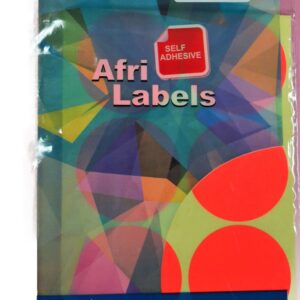 Afri Label coloured – Flourescent K15 Red
