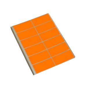 Afri Label coloured – Flourescent K22 Orange