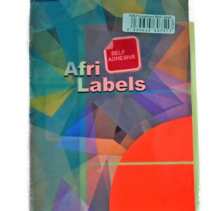 Afri Label coloured – Flourescent K36 Red