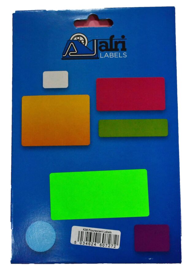 Afri Label coloured – Flourescent K38 Green