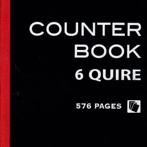 Counter Book 6 Quire 1/2 size Ref240