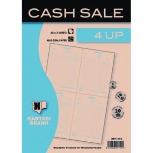 Cash Sale Book with 4 Up 100s Ref319