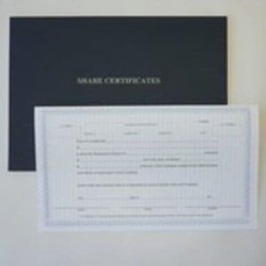 Share Certificate Book