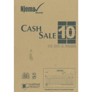 Cash Sale Book with 10 Up 25s Njema Ref328