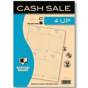 Cash Sale Book with 4 Up 25s Njema Ref330