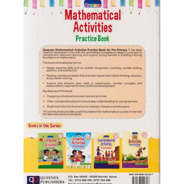 Queenex Mathematics Activities Practice Book PP1(Rtd) - Image 2