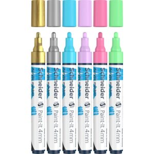 Schneider Acrylic Marker Paint-It 320 2Mm 6'S Asst 120296