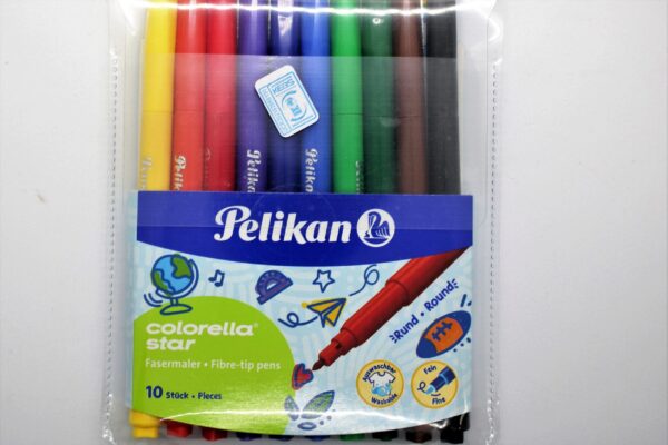 Pkn Felt Pens Set 10s 302/10 814485 Coloured top
