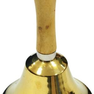 School Bell wooden Handle Medium