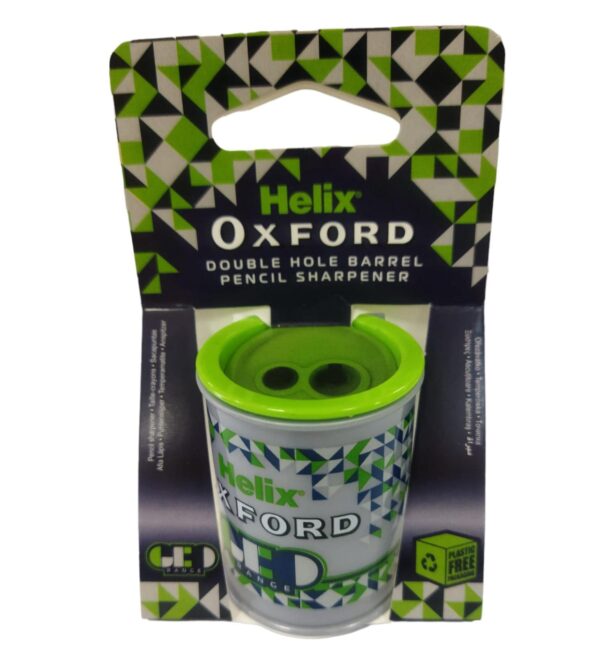 Helix Pencil Sharpener 2 Hole Green 044101