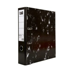 Faili Marble Box File Laminated FC 3" Black