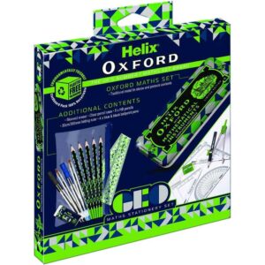 Helix Oxford Geo Stationery Bulk Pack Green 981841