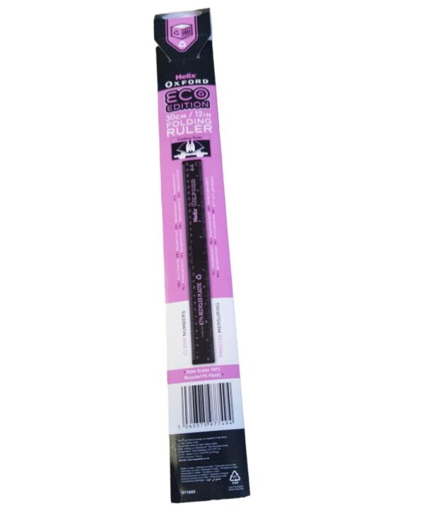 Helix Oxford Eco Folding Ruler Pink 011605