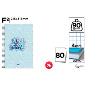 Mp Spiral Notebook Hard Cardboard Cover PB148-06