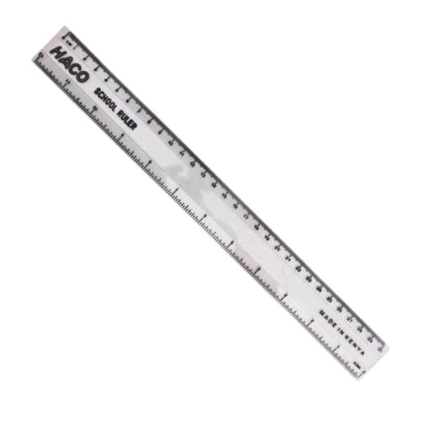 Haco Ruler 30cm Clear