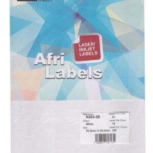 Afri Laser Labels K002-25