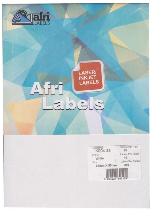 Afri Laser Labels K004-25