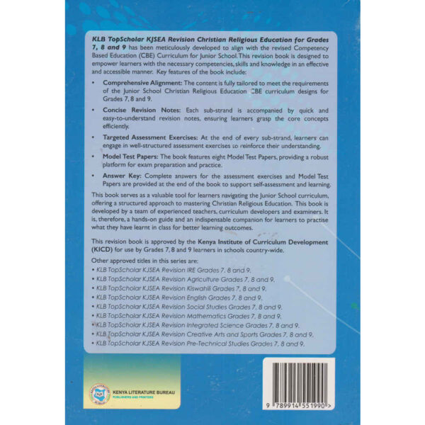KLB Top Scholar KJSEA Revision CRE GD7,8,9 - Image 2