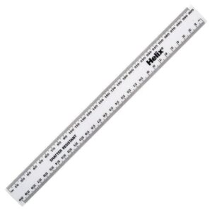 Helix White Ruler Metric 30Cm/300mm 010611