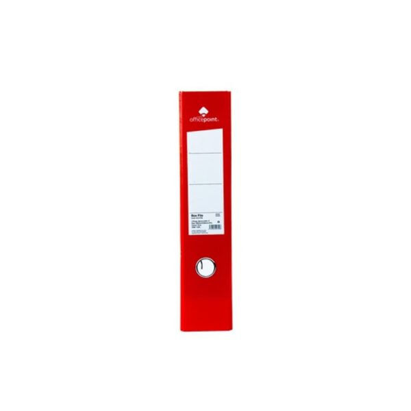 Officepoint Box File 9606E FC 3” Marble Red